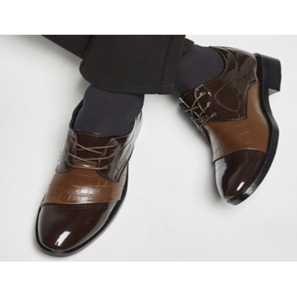 Black Designer Formal Oxford Shoes main image 6